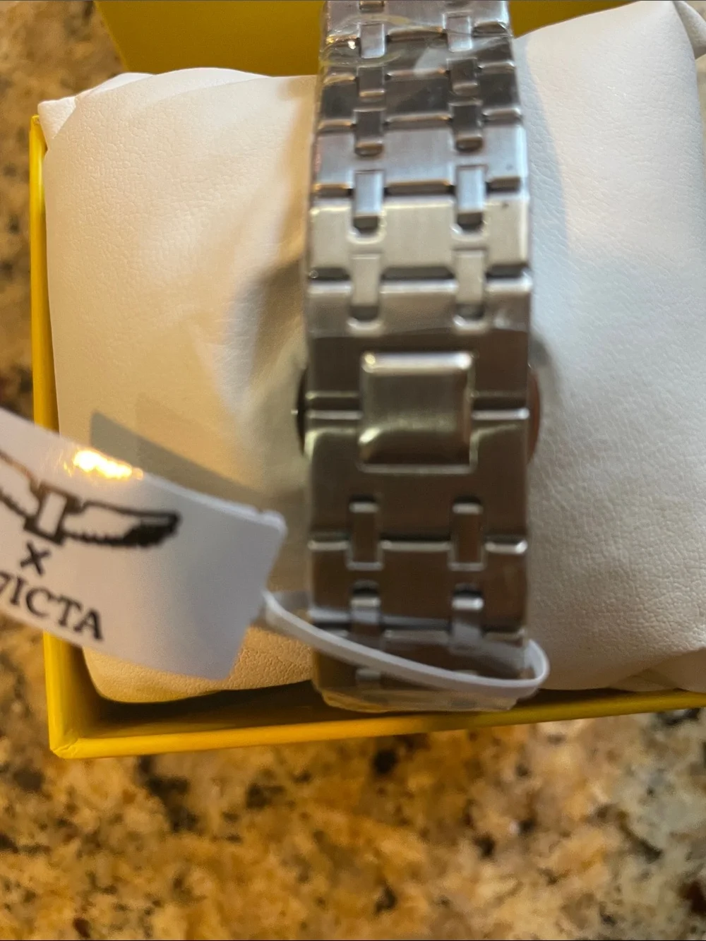 Invicta Specialty Men's Silver Stainless Steel Watch with Black Dial